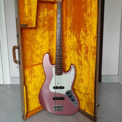 Fender Custom Shop Jazz Bass 1998 Burgundy Mist image 2