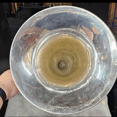 King System Blue SB30-LE Silver Marching Euphonium image 8