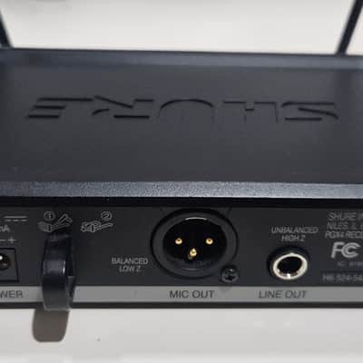 SHURE PGX4 PGX2 (SM58 Mic)  PGX1  H6 524-542 MHZ COMPLETE SET WITH COLLAR MIC image 20