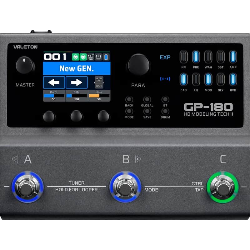 Valeton GP-180 HD Modeling Tech II Multi-Effect - Black image 1