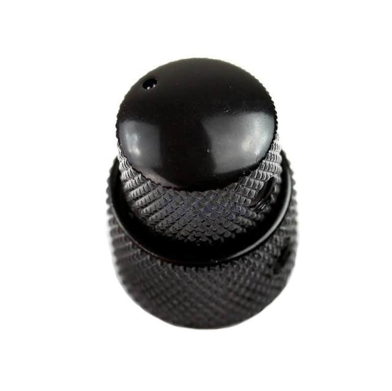 Guitar 2 IN 1 Parts Dual Concentric Dome Knob Volume Tone Blend Control Knobs- USA-Black image 1