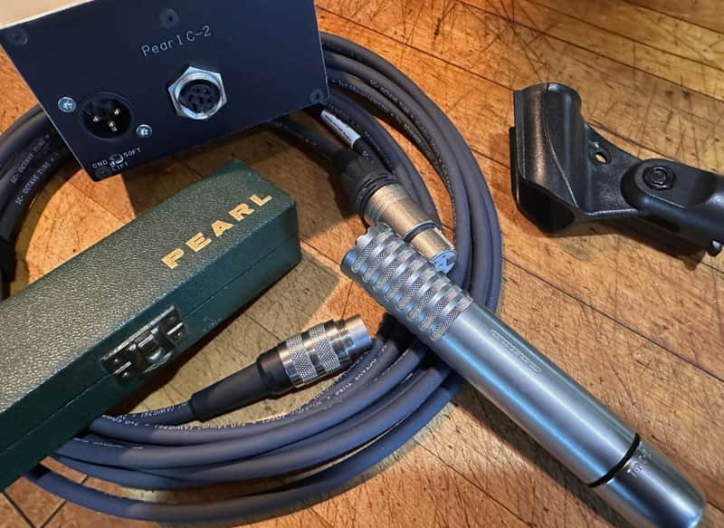 Pearl C-2 Vintage Microphone w/Schaal PSU/Cable - Rare & Sounds Excellent! image 1