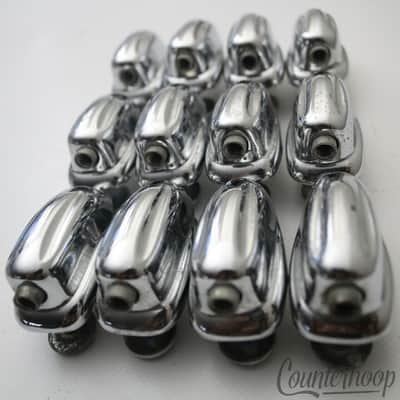 *Slingerland 12x Small Sound King Lugs 3Ply Tom Drum Chrome USA Vintage 70s Hex* image 1