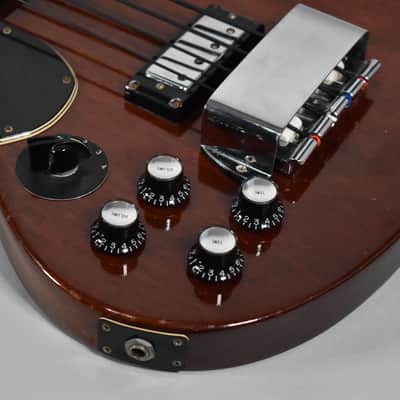 Circa 1971 Gibson EB-3 Slotted Headstock Walnut Finish Left-Handed Electric Bass image 4
