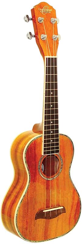 Oscar Schmidt OU5-R Concert Ukulele. Natural Koa image 1