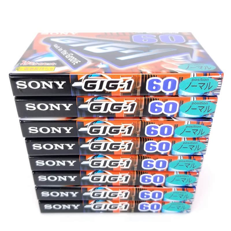 Lot of 8 x SONY GIG-1 60 Blank Cassette TAPES Type I Position Normal Bias SEALED image 1