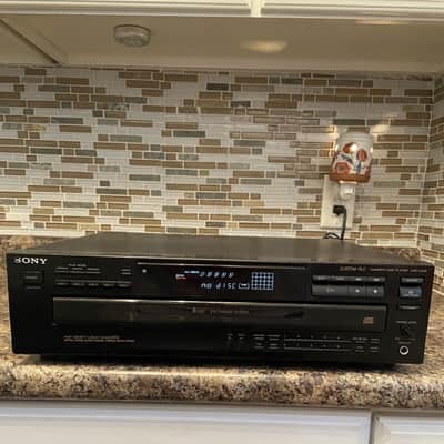 SONY CDP-C445 CD Player 5 Disc Changer no Remote image 1