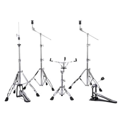 Mapex HP4005 5-Piece Venus 400 Series All-Purpose Hardware Pack with Concave Leg Design, Multi-Tooth Ratchet Basket Tilter, and Full-Length Footboard (Chrome) image 1