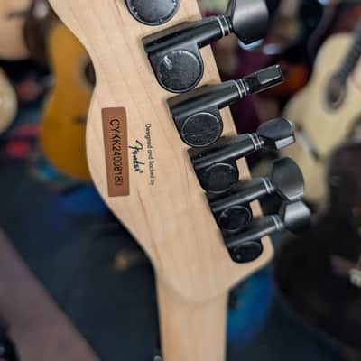 Squier Affinity Series Telecaster Deluxe Electric Guitar - Metallic Black image 5