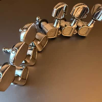 Schaller M6 3L 3R, 3+3 tuners [Made in W.Germany] 1970s-1980s - Chrome image 1