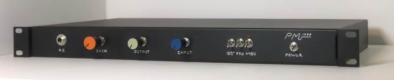 Yamaha PM 1000 "High Gain" vintage microphone preamp, CYCLOPS AUDIO racked 1 channel with DI image 1