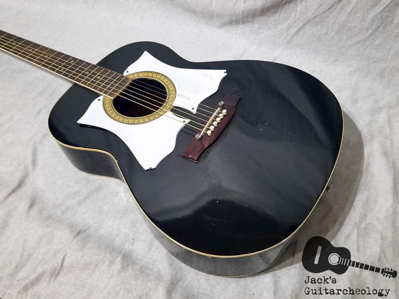 Audition / Kay / Ensenada FG 41 Acoustic Double Pickguard Guitar (1960s, Black) image 1