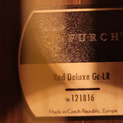 Red Deluxe LR 121816 with Free Furch Guitar Strap and Original CNR image 7