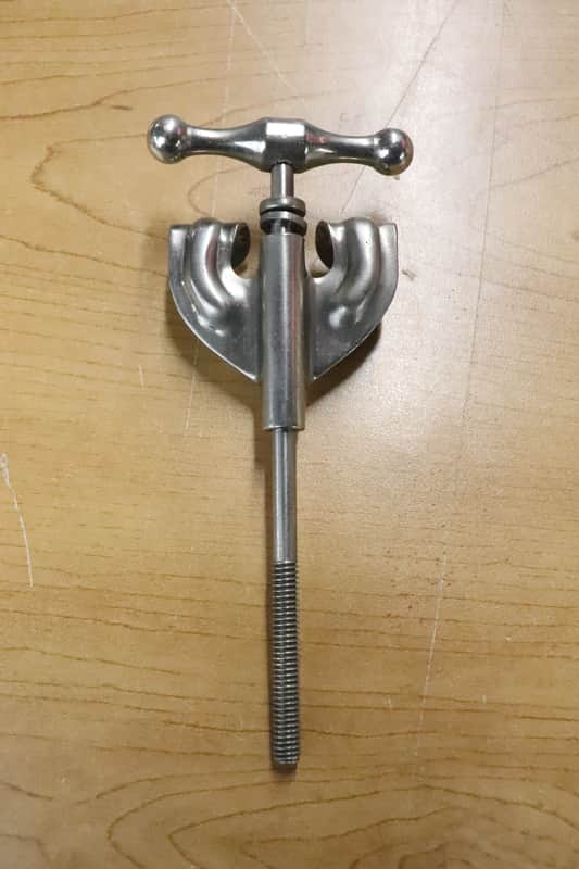 Slingerland Radio King Nickel Plated Bass Drum T Rod & Claw Vintage 1940's image 1