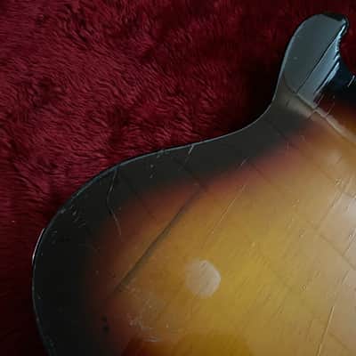 c.1966- Vox V241 Bulldog Mosrite Style Solid Body Guitars Made in Italy Vintage Guitars “Sunburst” image 13