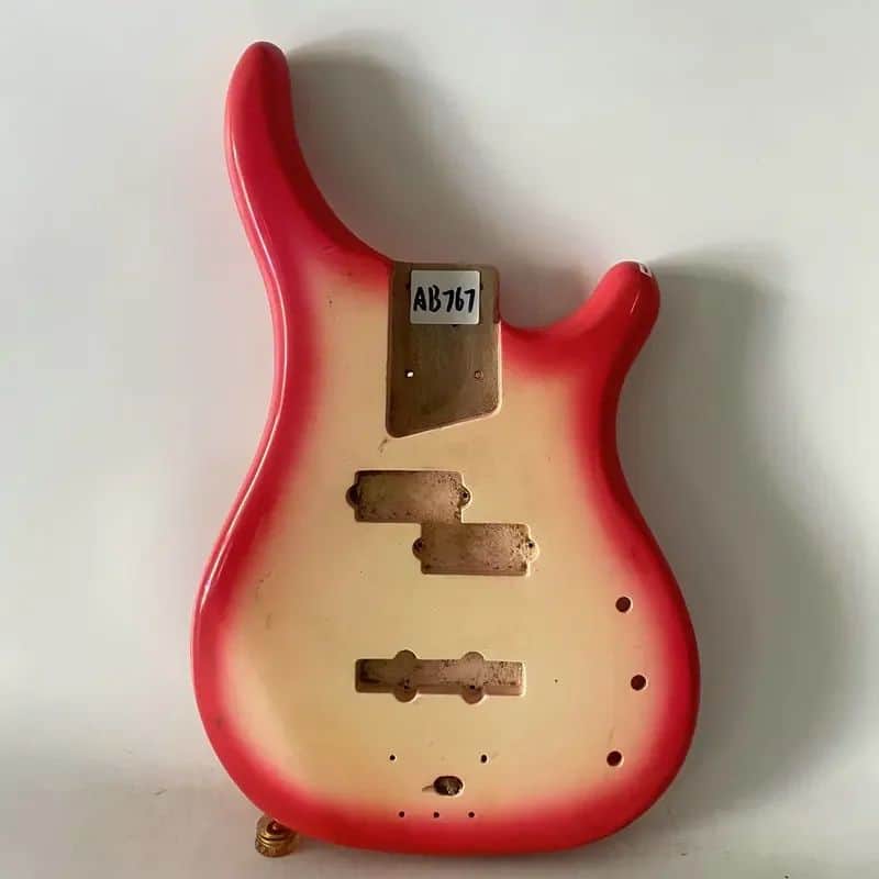 Red Burst 4/5 String Bass Body PJB DIY Project image 1