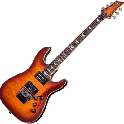 Schecter Omen Extreme-6 FR Electric Guitar in Vintage Sunburst Finish image 1