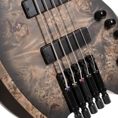 Cort Artisan Series Space 5 Bass Guitar (5 String) - Star Dust Black image 6