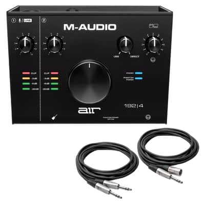M-Audio AIR 192|4 USB USB Audio Recording Interface w TRS Cables Pack image 1