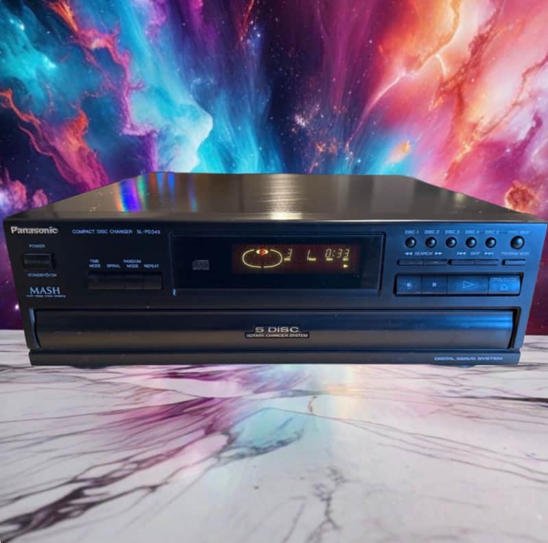 Panasonic SL-PD349 5 Disc CD Changer MASH Carousel Player Japan Serviced V Rare!