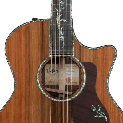 Taylor PS14ce Honduran Rosewood V-Class Acoustic Electric Guitar, Sinker Redwood image 12