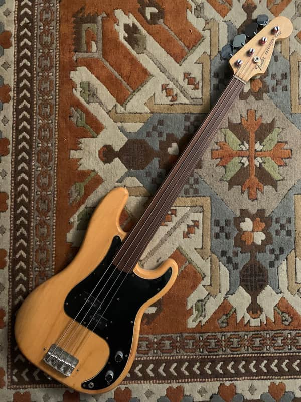 Fender Precision Bass Fretless 1977 - Natural - Very Good