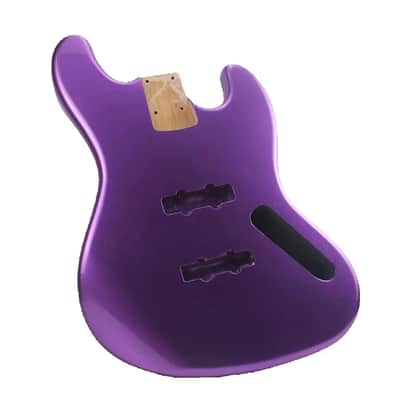 Metallic Purple Jazz Bass Style Alder Wood Body image 5
