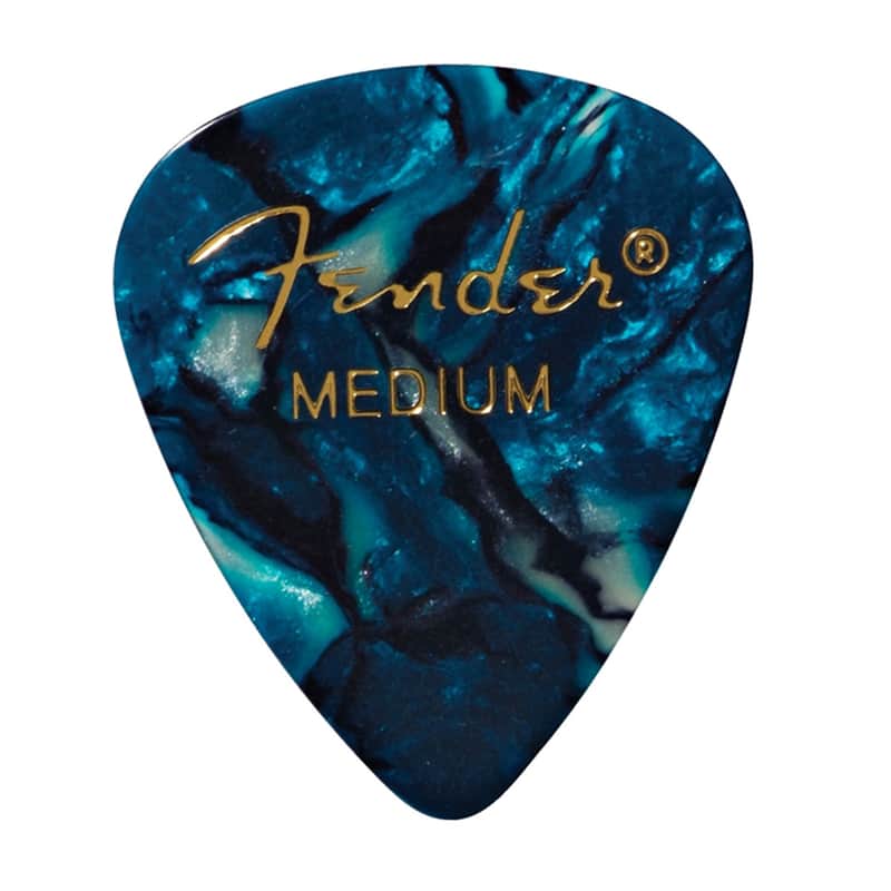 Fender 351 Pick Pack Ocean Turquoise Medium 3 Pack (36) Bundle image 1