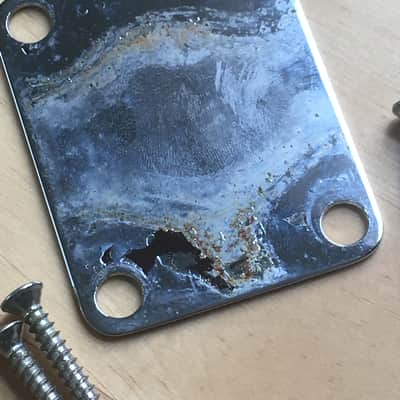 1982 Fender USA Made American Vintage Spec Reissue Serial Aged Relic Neck Plate image 5
