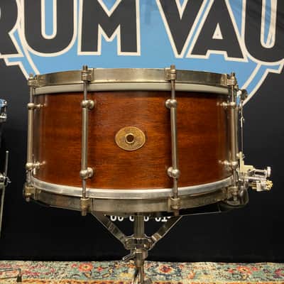 Ludwig & Ludwig 1932 - 14x6.5" No. 242. "Super Ludwig" Solid Walnut Shell Snare Drum, (Restored) 70's Throw-Off image 1