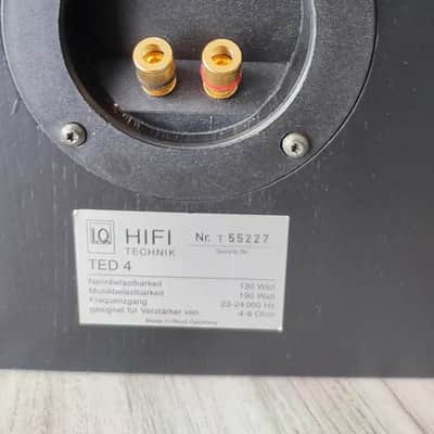IQ Ted 4 Rare Vintage Floorstanding Speakers Working Stereo Hi-Fi Warranty image 22