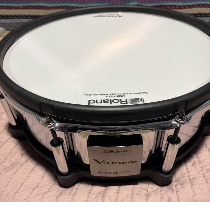 Roland PD-140DS V-Pad 14" Mesh Snare Drum Pad 2010s - Chrome/Black image 1
