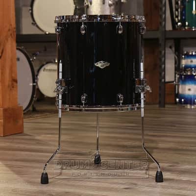 Tama Starclassic Walnut/Birch Floor Tom 16x16 Piano Black image 1