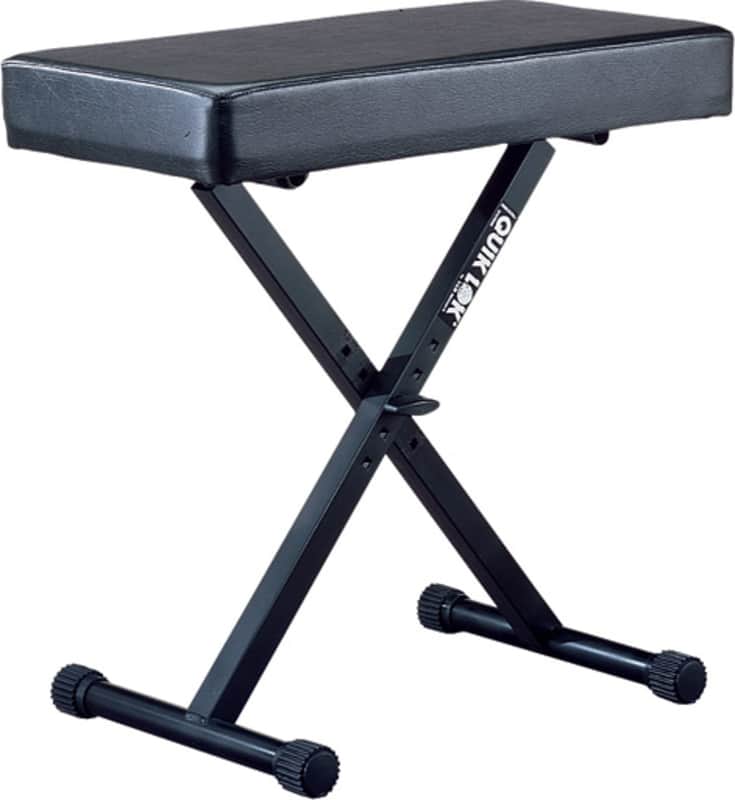 Quik Lok BX-14 Keyboard Bench, Black image 1