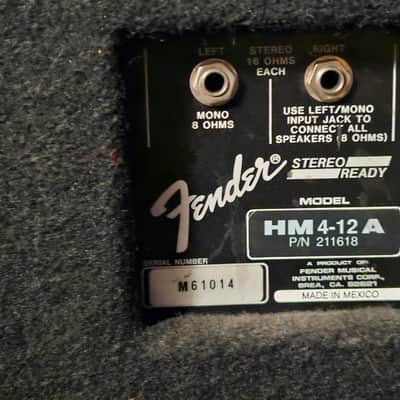 Fender HM-4-12 A & B 80's? - Black fur image 6