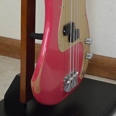 2016 Fender Road Worn '50s Precision Bass - Fiesta Red image 5