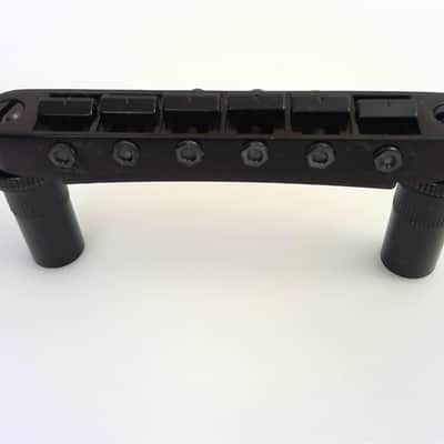 True Custom Shop® Black GOTOH GE-103BT METRIC Posts Tune-O-Matic Bridge w/ Studs image 3