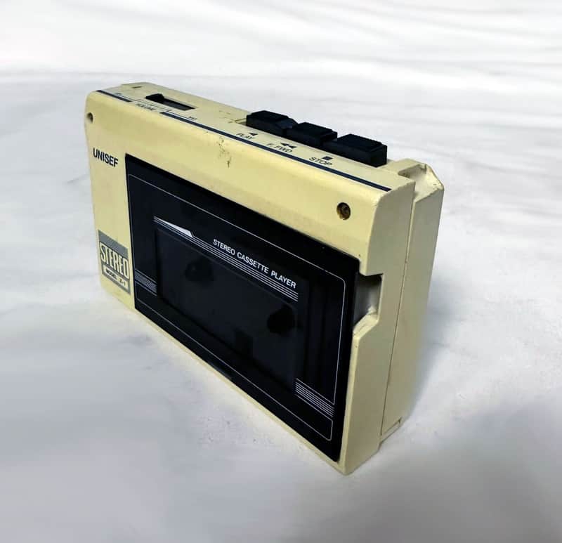 UNISEF Z-1 Vintage Working Portable Cassette Tape Player Stereo