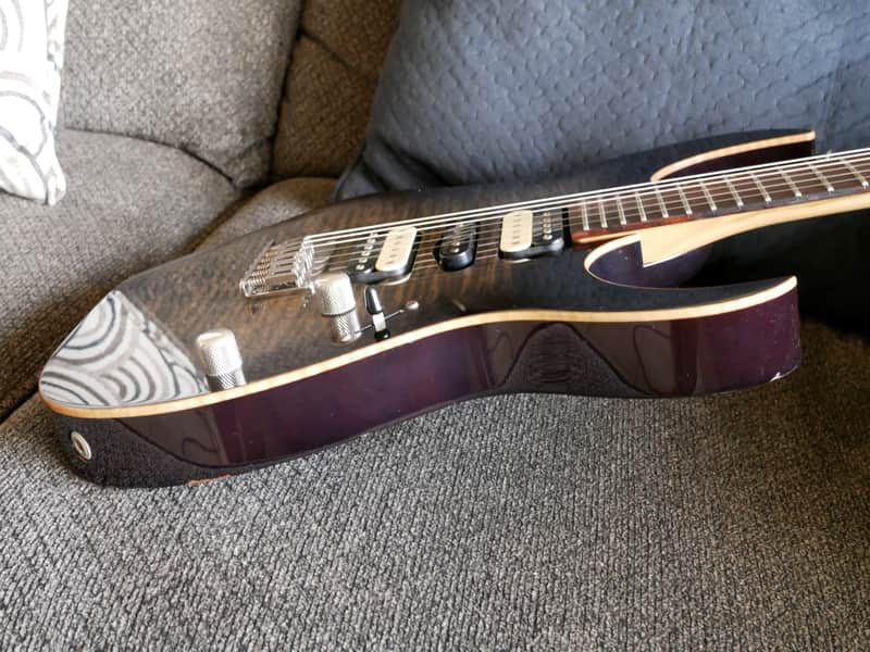 Ibanez Prestige RG3271 2003 Deep Black Fixed Bridge Electric | Reverb