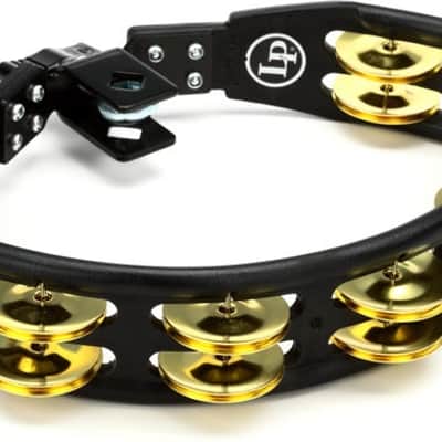 Latin Percussion Cyclops Mountable Tambourine - Black with Brass Jingles image 2