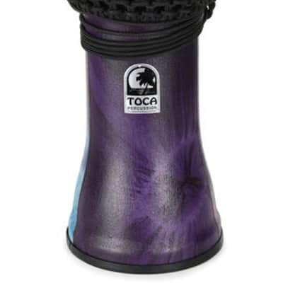 Toca Percussion Freestyle Rope-tuned Djembe - 12 inches  Woodstock Purple image 2