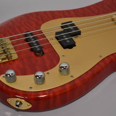 1980s Schecter USA Dallas-Era PJ Bass Employee Build Cherry Red w/OHSC image 8