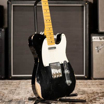 Fender Custom Shop 2021 Winter Event LTD '51 Telecaster Relic, Aged Black with Hardshell Case - Used image 12