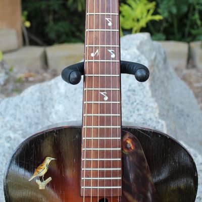 Stunning Stunning RARE Vintage 1930s/40s Lark Junior Acoustic Archtop Guitar Regal Kay Harmony NICE! image 11