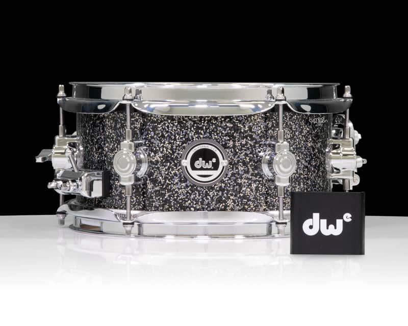 DWe 5x10 Laser Black Galaxy Snare Drum Bundle (Drum, Hub and Software) image 1