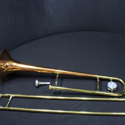 A Conn Shooting Stars Director Model 18 H Tri Color Trombone in Original Case # 8 TR image 2