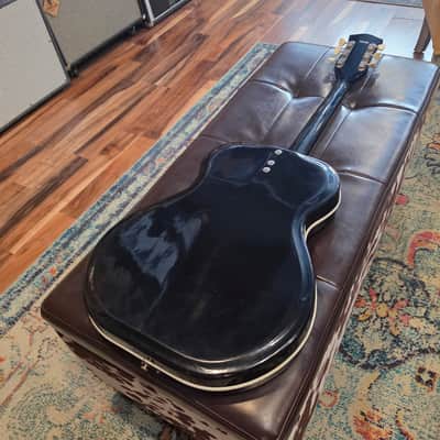 1964 Valco Airline Folkstar - Black - Res-O-Glass Resonator - w/Case image 14