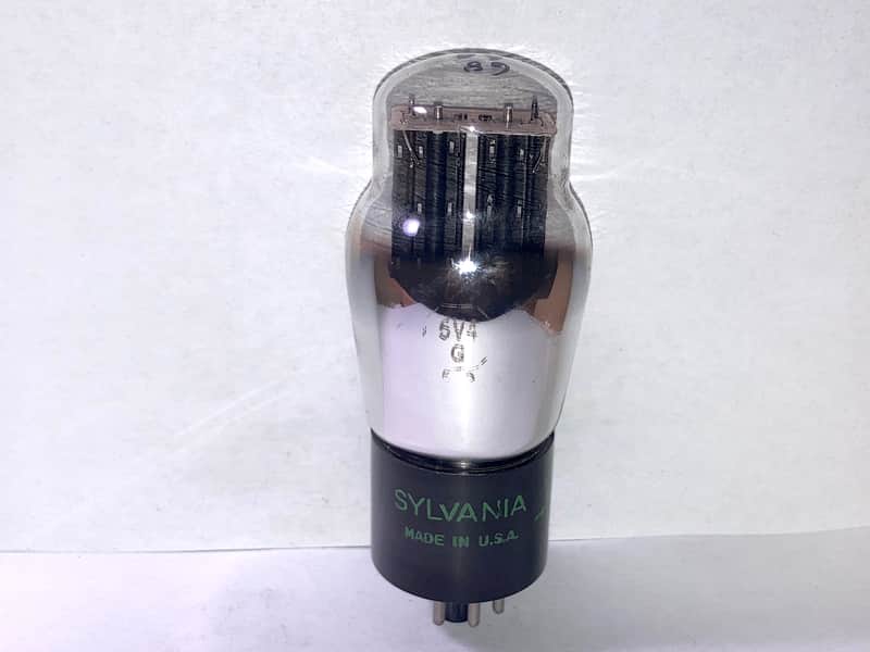 1950 Sylvania 5V4G GZ32 Rectifier Tube, NOS Testing image 1