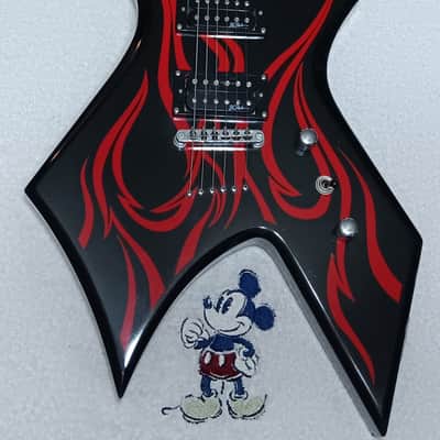 B.C. Rich Kerry King Sinature Series Electric Guitar - Black/Red Flame image 1
