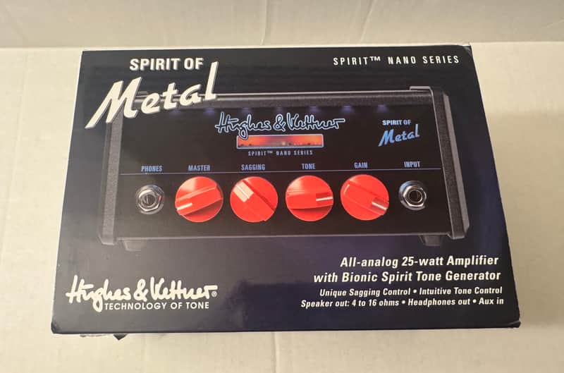 Hughes & Kettner Spirit Nano Spirit of Metal 25-Watt Mini Guitar Amp Head 2020 - 2021 - Black image 1